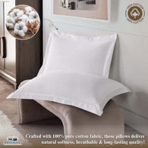 FASHIONFY® Premium Cotton Pillow Shams with Envelope Closure, Pillow Covers - Image 7