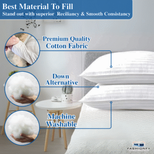FASHIONFY Premium Bed Pillows for Stomach & Side Sleepers - Image 3