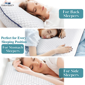 FASHIONFY Memory Foam Pillows For Back & Side Sleepers - Image 6