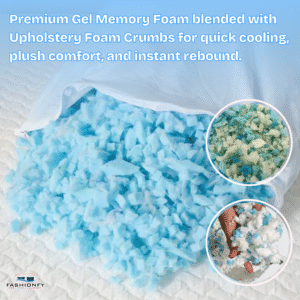 FASHIONFY Shredded Memory Foam for Bean Bag Filler, Bed Pillows & Couch Cushions - Image 4