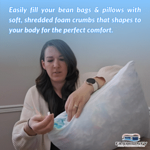 FASHIONFY Soft & Comfy Shredded Foam Crumbs for Replacement Bean Bag filler - Image 2
