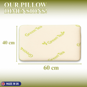 FASHIONFY® Green Tea Memory Foam Pillow for Side Sleepers, Hot Sleepers, Neck Pain, Shoulder Pain & Back Support - Image 7