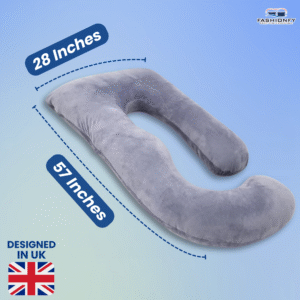 FASHIONFY® U & J Shaped Pregnancy Pillow for Maternity Support, Hips & Belly - Image 10