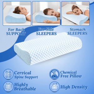 FASHIONFY Cervical Pillow | Ergonomic Neck Pillow for Side & Stomach Sleepers - Image 5