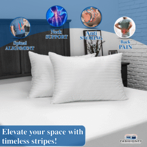 FASHIONFY Premium Bed Pillows for Stomach & Side Sleepers - Image 4