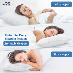 FASHIONFY Premium Bed Pillows for Stomach & Side Sleepers - Image 6