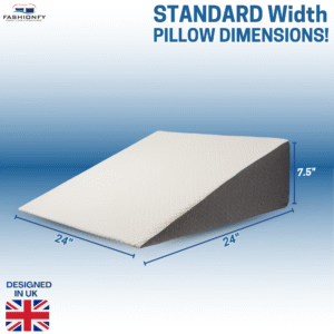 FASHIONFY Wedge Pillow for Back & Neck Support, Chic Jacquard Pillowcase - Image 11