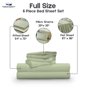 Premium Quality 6 Piece Bed Sheet Set for Bedrooms & Dorm Decor - Image 30