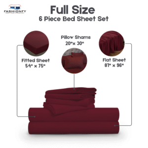 Premium Quality 6 Piece Bed Sheet Set for Bedrooms & Dorm Decor - Image 23