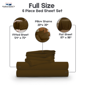 Premium Quality 6 Piece Bed Sheet Set for Bedrooms & Dorm Decor - Image 26