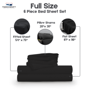 Premium Quality 6 Piece Bed Sheet Set for Bedrooms & Dorm Decor - Image 21