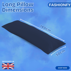 FASHIONFY® Long Pillow for Sleeping, Soft Side Sleeper Pillow with Breathable Polyester Filling - Image 30