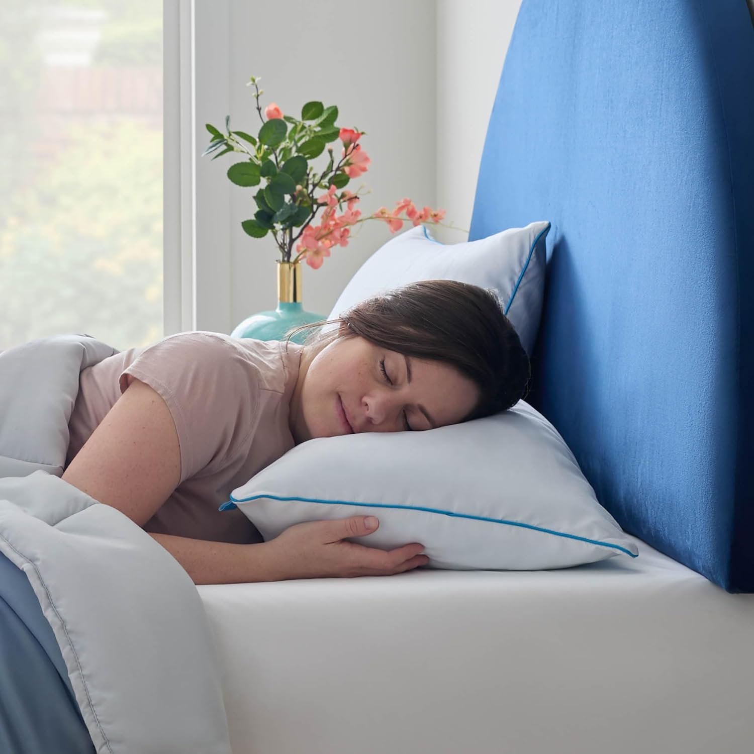 LINENSPA Shredded Memory Foam Pillow | Ultimate Comfort & Support | Hypoallergenic, Breathable, and Moldable Pillow Pack of 2 - Image 3