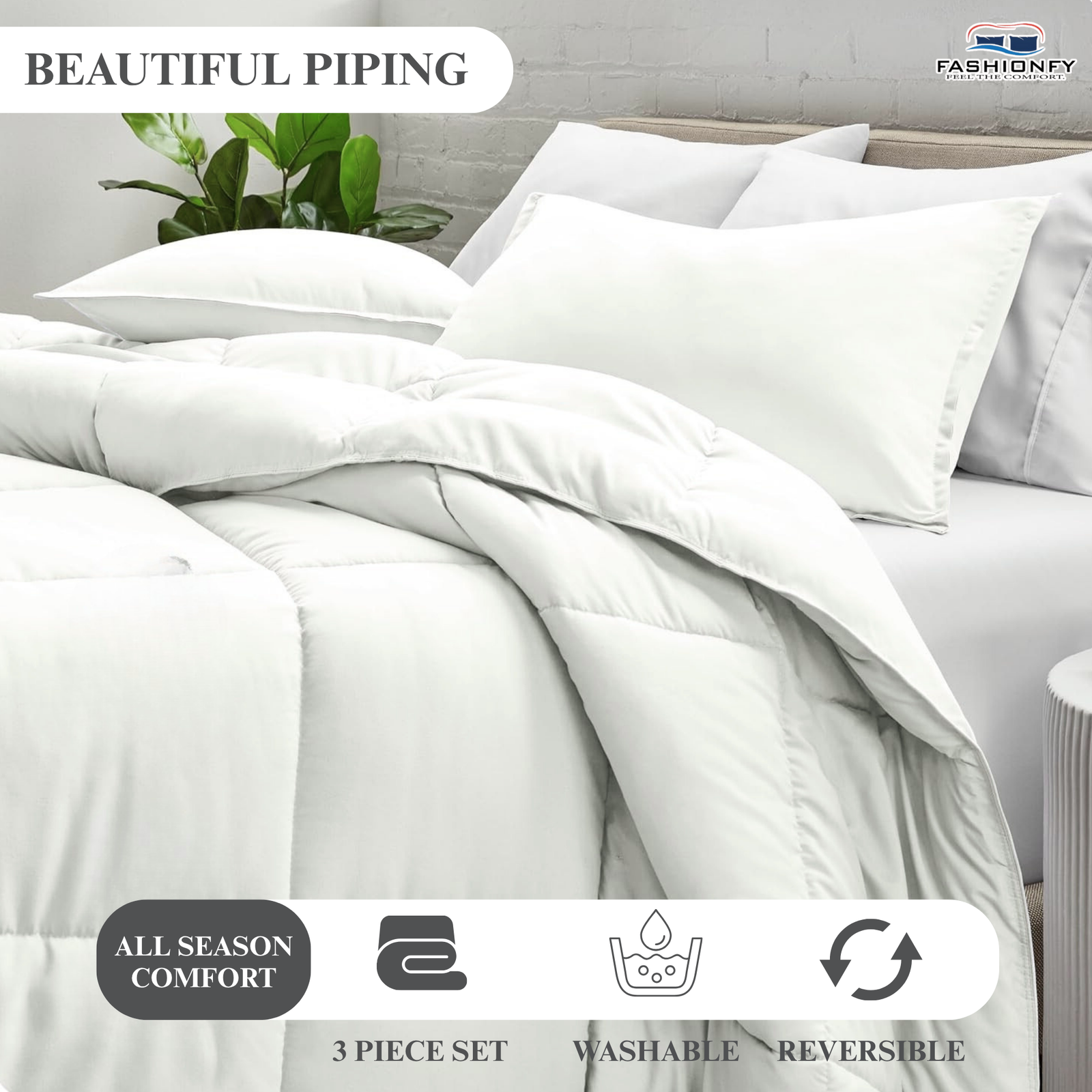 Premium & Fluffy Duvet Comforter for Bedrooms, Home Decor & Dorm rooms - Image 4