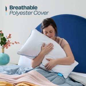 LINENSPA Shredded Memory Foam Pillow | Ultimate Comfort & Support | Hypoallergenic, Breathable, and Moldable Pillow Pack of 2 - Image 7