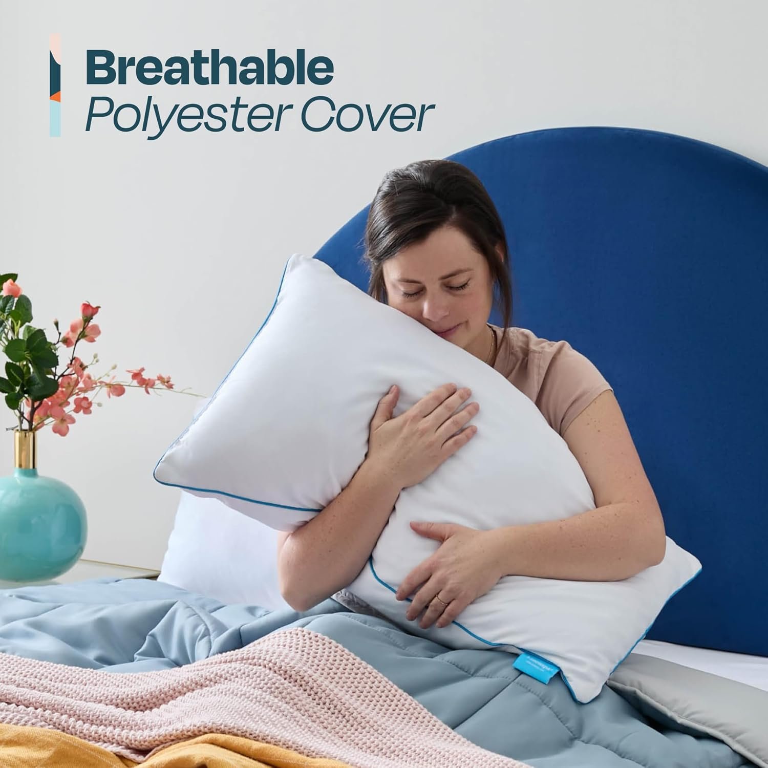 LINENSPA Shredded Memory Foam Pillow | Ultimate Comfort & Support | Hypoallergenic, Breathable, and Moldable Pillow Pack of 2 - Image 7