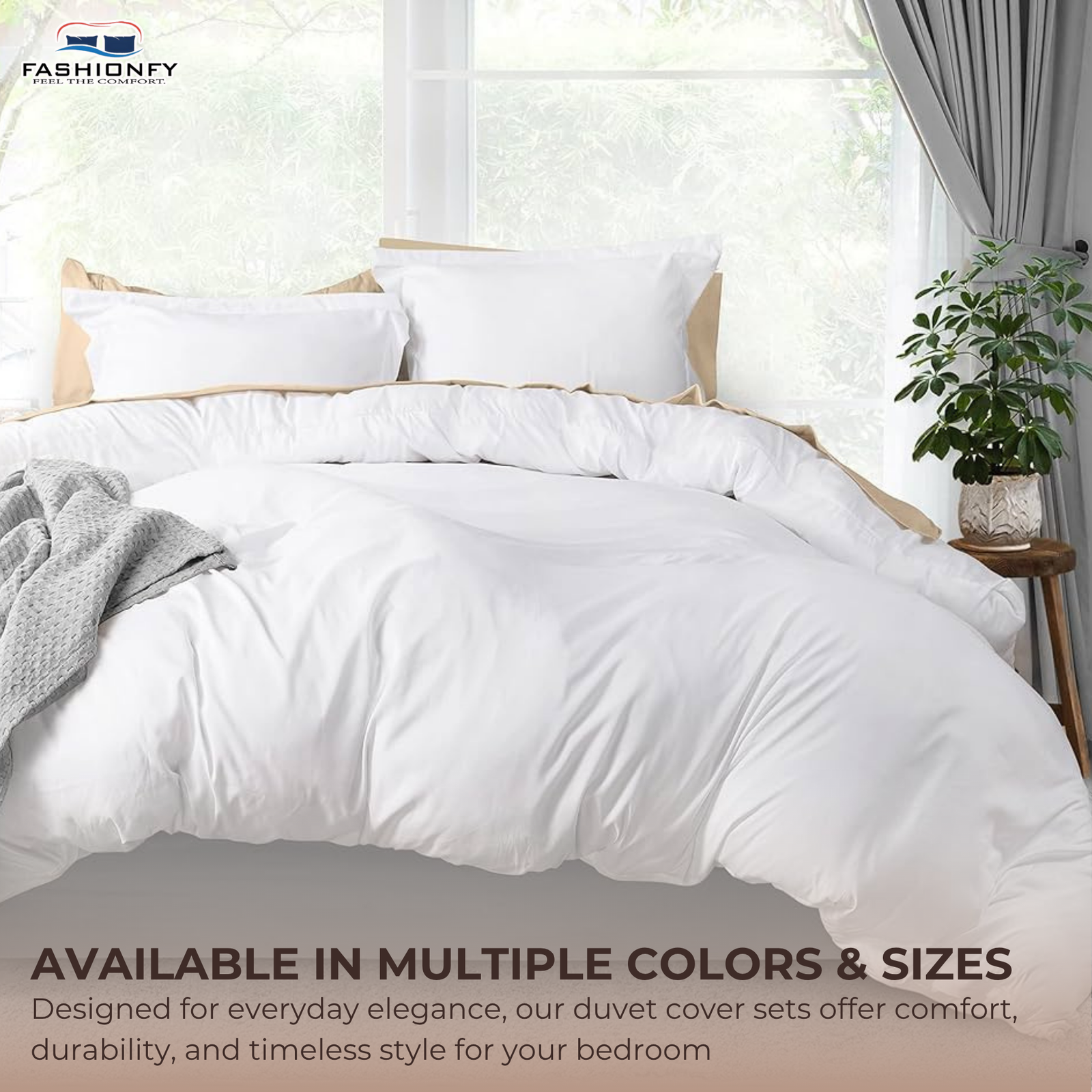 3 Piece Duvet Cover Set – 100% Breathable Cotton Bedding with Pillow Shams, Premium Hotel Quality Comforter Cover, Elegant Design for Bedroom & Home Décor - Image 7