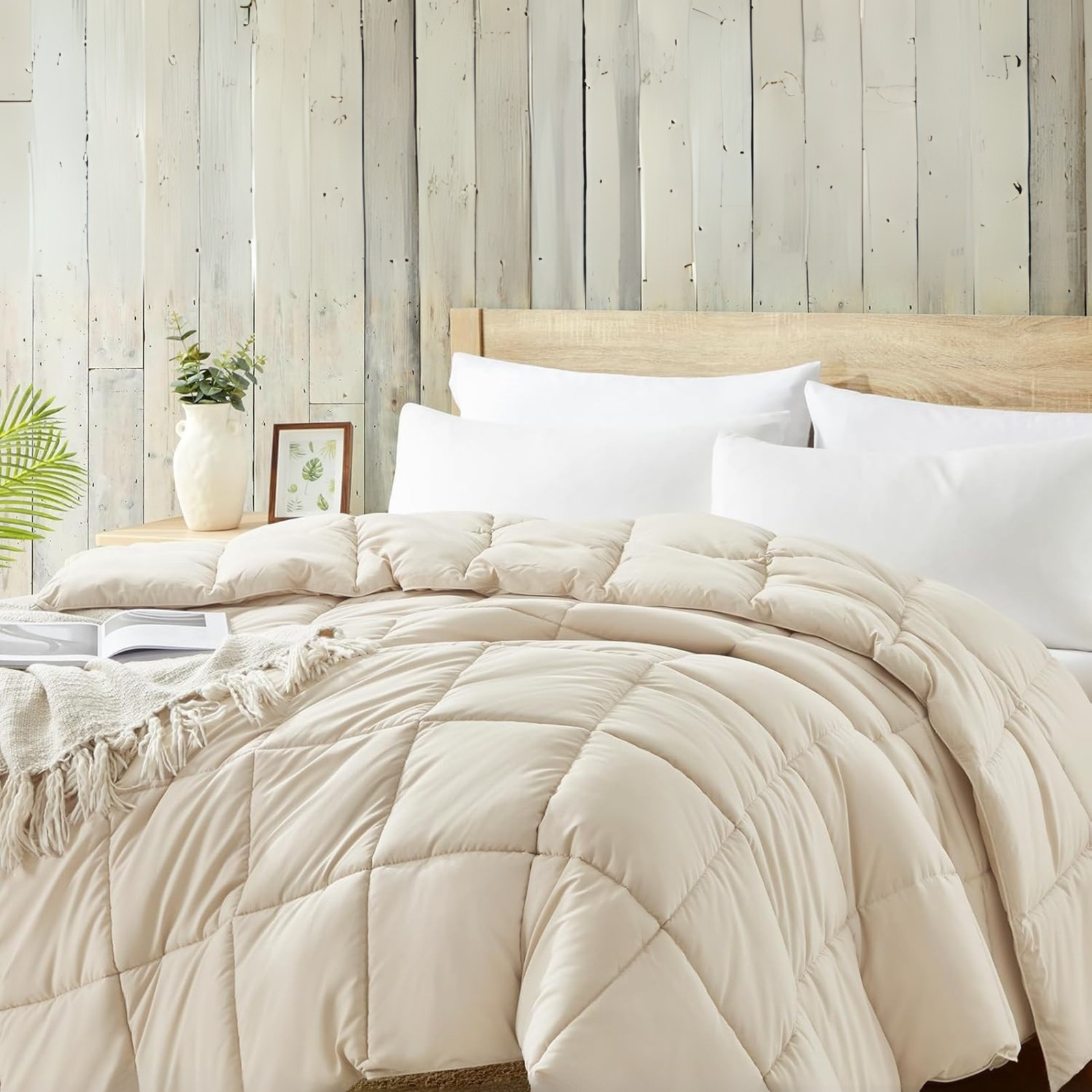 Linenspa Premium & Fluffy Bed Comforter for Bedrooms, Dorm Decor & Sleeping | Lightweight & Washable Duvet Comforter Queen Size for All Seasons – Enjoy Luxurious, Cozy Sleep Every Night - Image 11