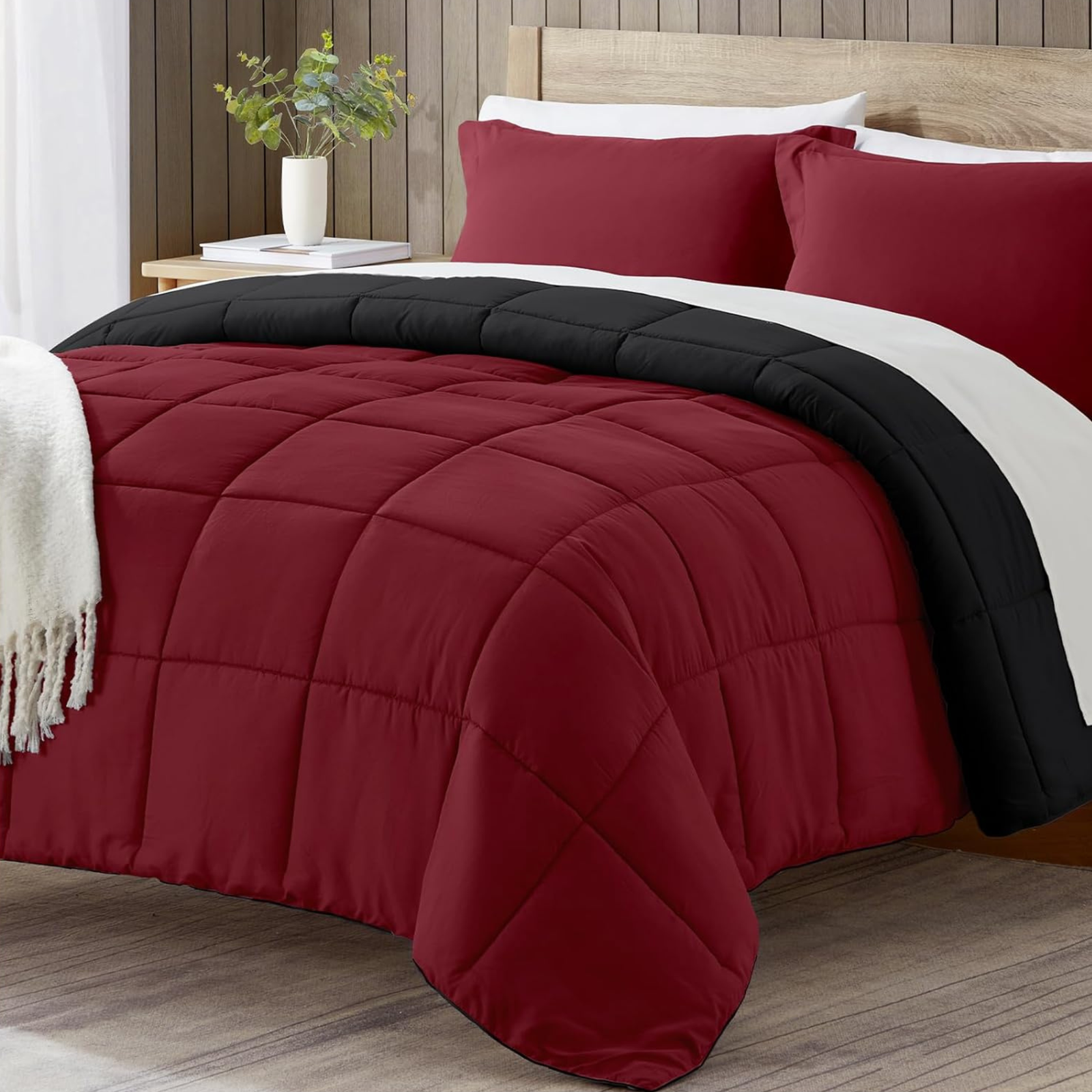 Linenspa Premium & Fluffy Bed Comforter for Bedrooms, Dorm Decor & Sleeping | Lightweight & Washable Duvet Comforter Queen Size for All Seasons – Enjoy Luxurious, Cozy Sleep Every Night - Image 14